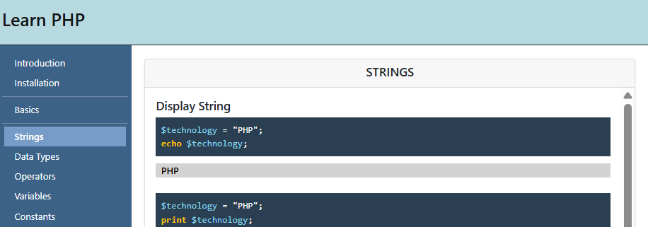 Introduction to PHP